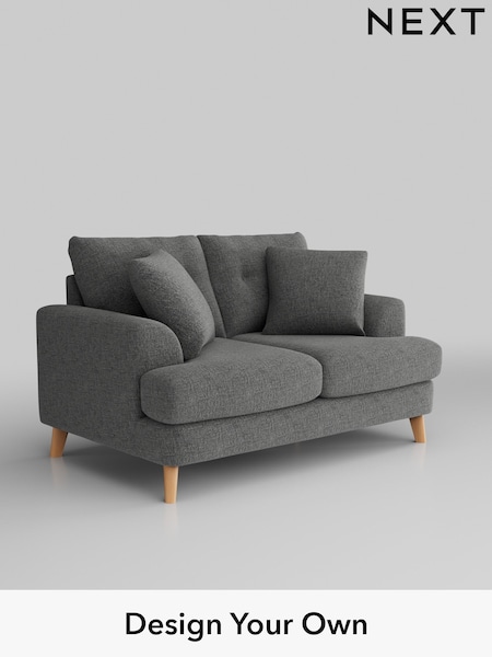 Chunky Chenille/Dark Grey Parker Buttoned Back (W42234) | £1,225