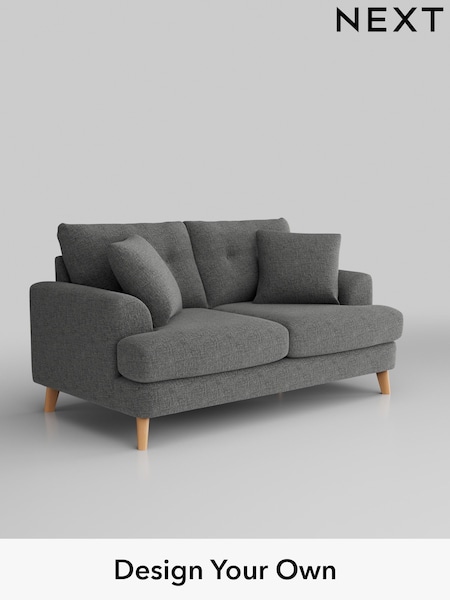 Chunky Chenille/Dark Grey Parker Buttoned Back (W42234) | £1,325