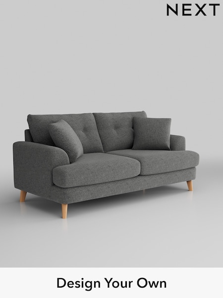 Chunky Chenille/Dark Grey Parker Buttoned Back (W42234) | £1,425