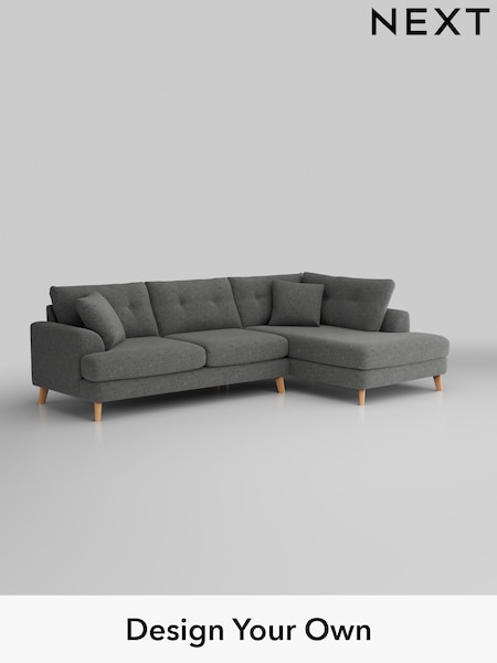 Chunky Chenille/Dark Grey Parker Buttoned Back (W42234) | £2,425