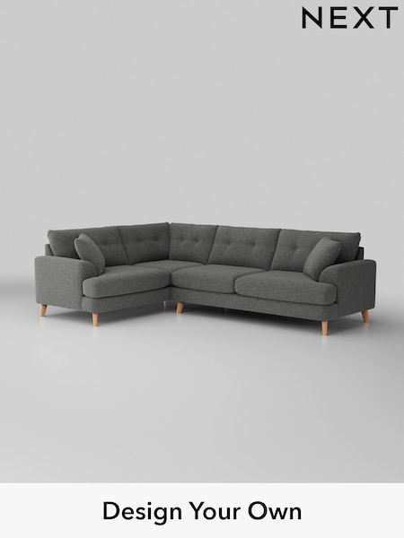 Chunky Chenille/Dark Grey Parker Buttoned Back (W42234) | £2,475