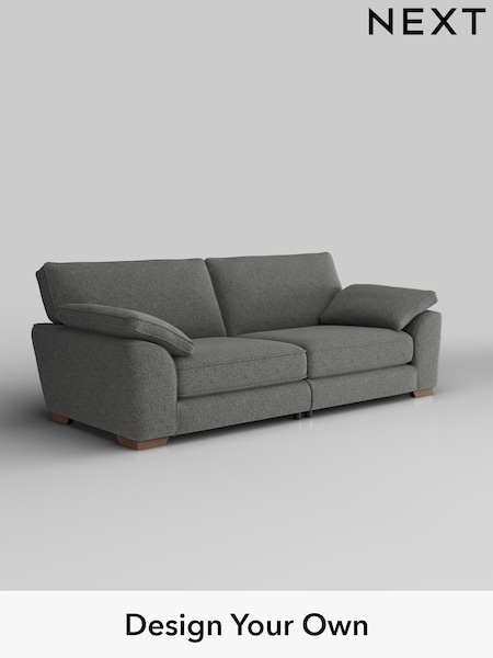 Chunky Chenille/Dark Grey Stamford Grand Relaxed Sit (W42236) | £1,799