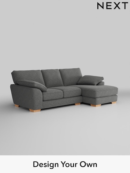 Chunky Chenille/Dark Grey Stamford Grand Relaxed Sit (W42236) | £2,275