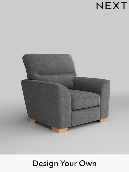 Chunky Chenille/Dark Grey Stamford Highback (W42238) | £799