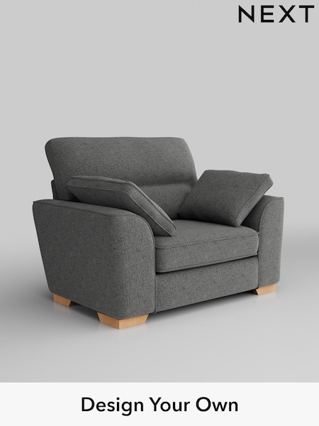 Chunky Chenille/Dark Grey Stamford Highback (W42238) | £899