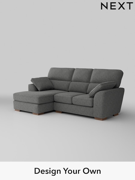 Chunky Chenille/Dark Grey Stamford Highback (W42238) | £1,775