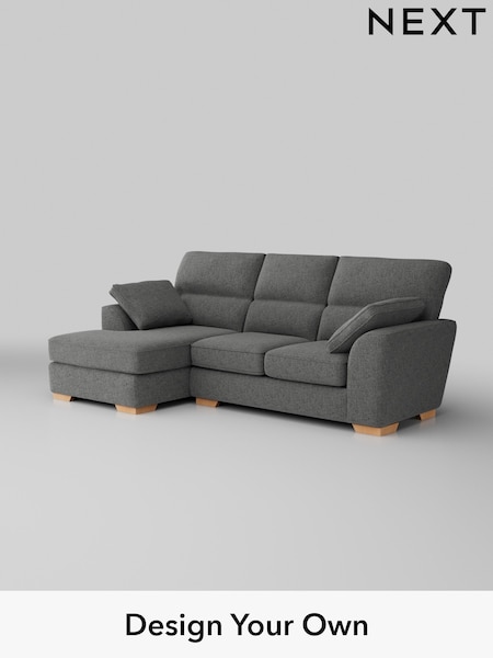Chunky Chenille/Dark Grey Stamford Highback (W42238) | £1,875