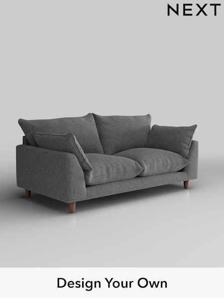 Chunky Chenille/Dark Grey Noa Deep Relaxed Sit (W42239) | £1,175