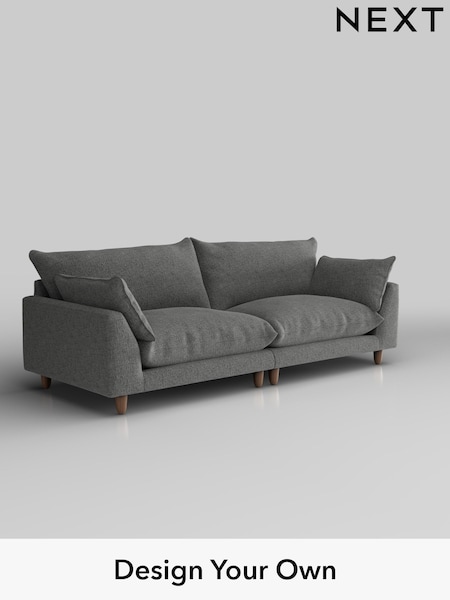 Chunky Chenille/Dark Grey Noa Deep Relaxed Sit (W42239) | £1,375
