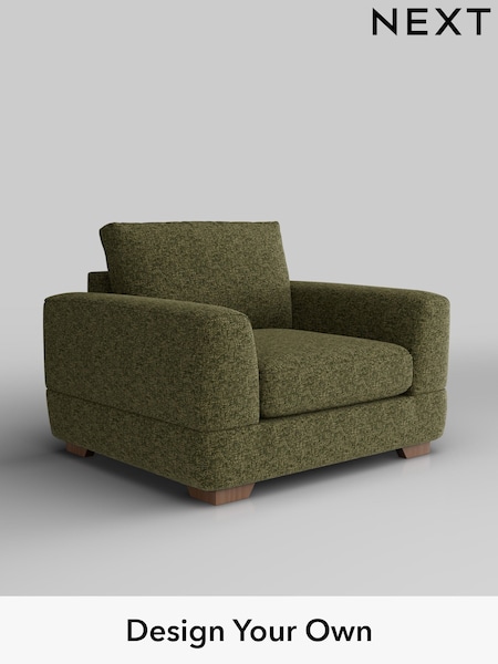 Chunky Chenille/Dark Moss Green Clayton (W42241) | £850