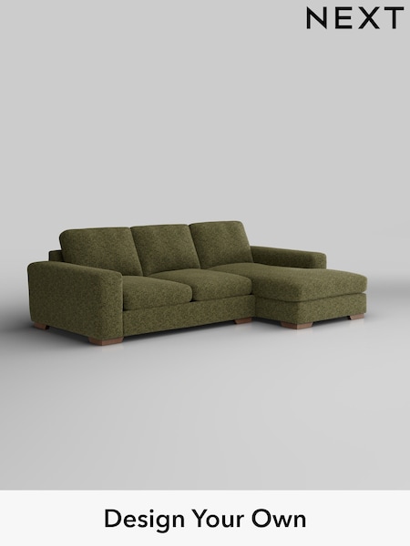 Chunky Chenille/Dark Moss Green Houghton Deep Sit (W42246) | £2,050