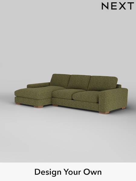 Chunky Chenille/Dark Moss Green Houghton Deep Sit (W42246) | £2,250