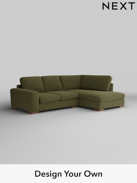 Chunky Chenille/Dark Moss Green Houghton Deep Sit (W42246) | £2,099