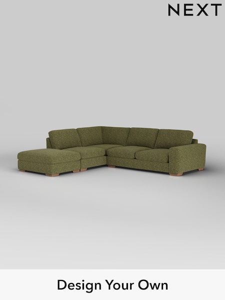 Chunky Chenille/Dark Moss Green Houghton Deep Sit (W42246) | £2,599