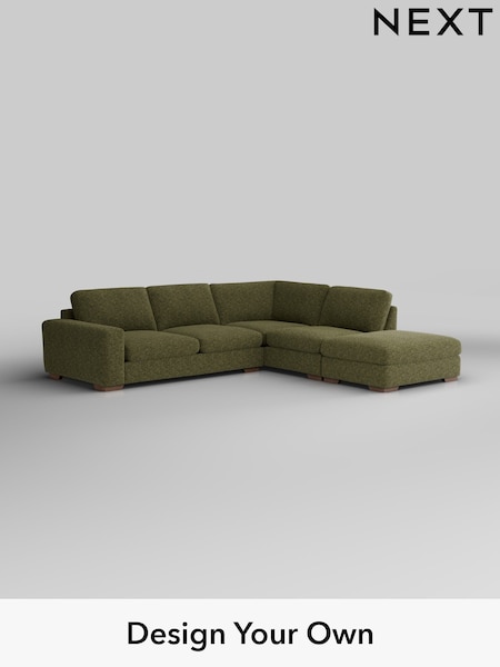 Chunky Chenille/Dark Moss Green Houghton Deep Sit (W42246) | £2,599