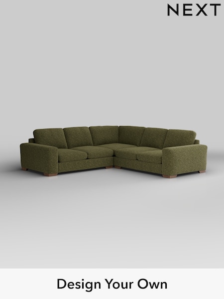 Chunky Chenille/Dark Moss Green Houghton Deep Sit (W42246) | £2,775