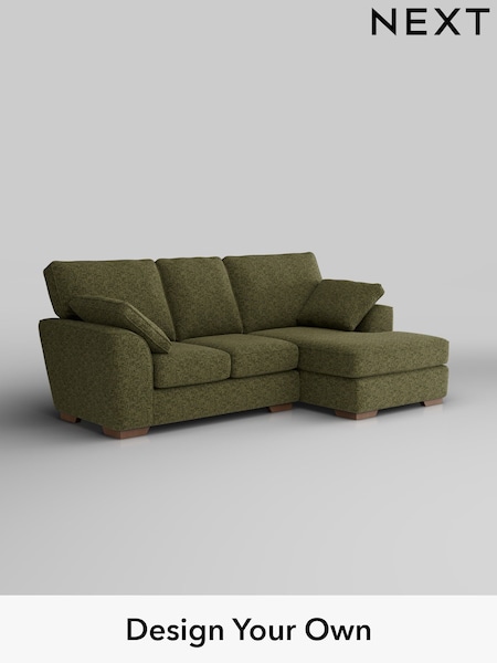 Chunky Chenille/Dark Moss Green Stamford (W42249) | £1,699