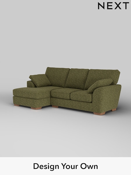Chunky Chenille/Dark Moss Green Stamford (W42249) | £1,799