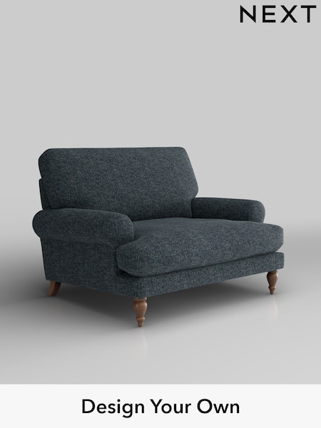 Chunky Chenille/Dark Navy Blue Erin Deep Relaxed Sit (W42259) | £975