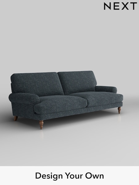 Chunky Chenille/Dark Navy Blue Erin Deep Relaxed Sit (W42259) | £1,375