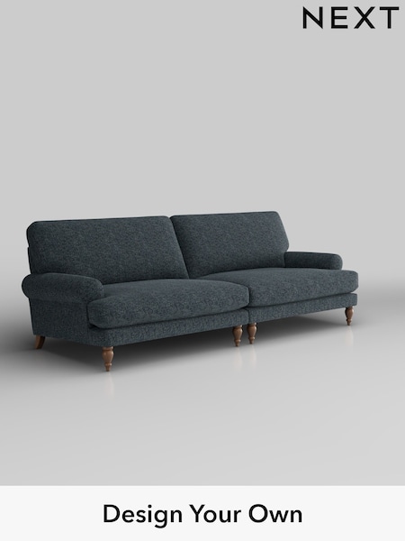 Chunky Chenille/Dark Navy Blue Erin Deep Relaxed Sit (W42259) | £1,475