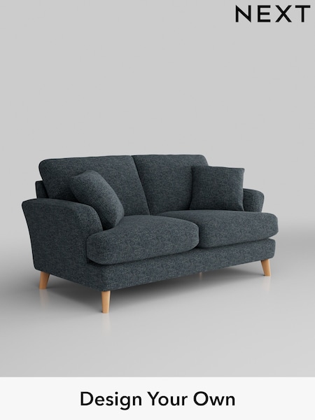 Chunky Chenille/Dark Navy Blue Conway Relaxed Sit (W42260) | £1,250