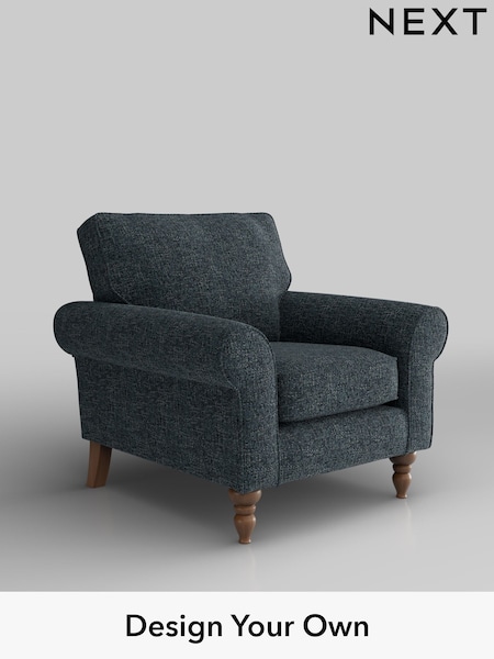 Chunky Chenille/Dark Navy Blue Mallory (W42265) | £625