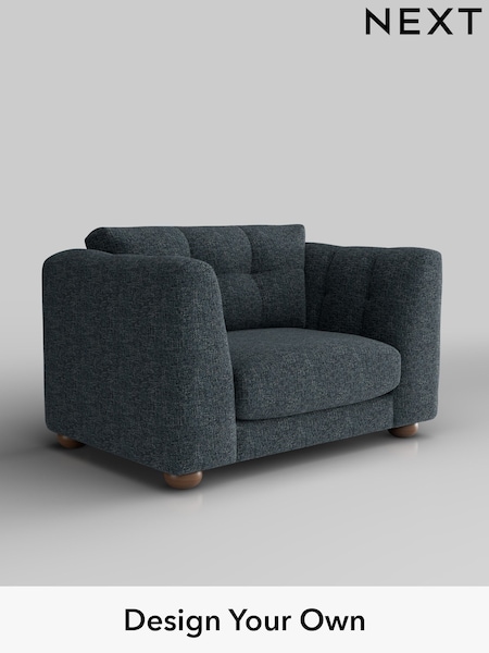 Chunky Chenille/Dark Navy Blue Jasmine (W42267) | £1,175