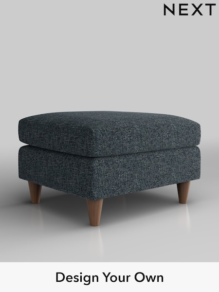 Chunky Chenille/Dark Navy Blue Elliot Highback (W42268) | £350