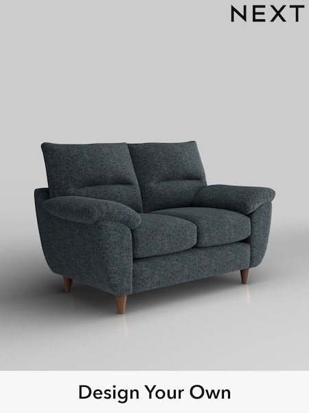 Chunky Chenille/Dark Navy Blue Elliot Highback (W42268) | £975