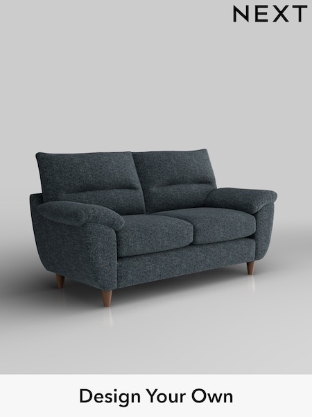 Chunky Chenille/Dark Navy Blue Elliot Highback (W42268) | £1,075