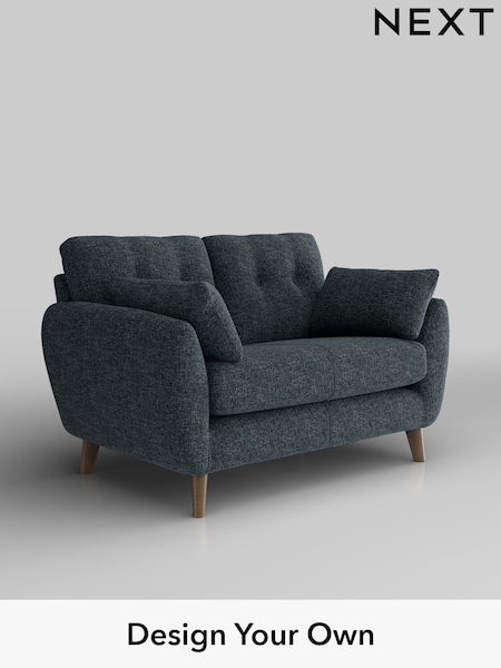 Chunky Chenille/Dark Navy Blue Wilson Buttoned Back (W42269) | £850