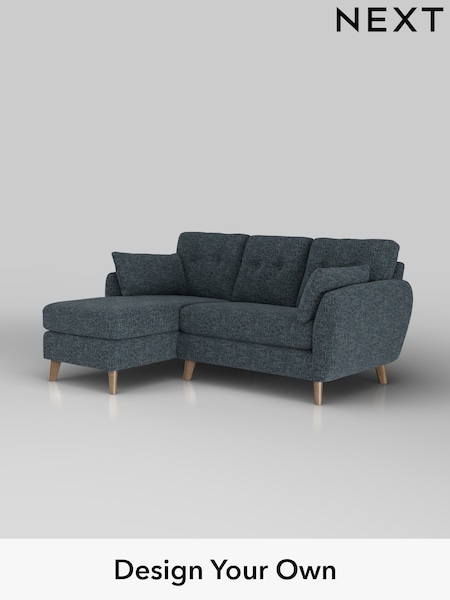 Chunky Chenille/Dark Navy Blue Wilson Buttoned Back (W42269) | £1,575