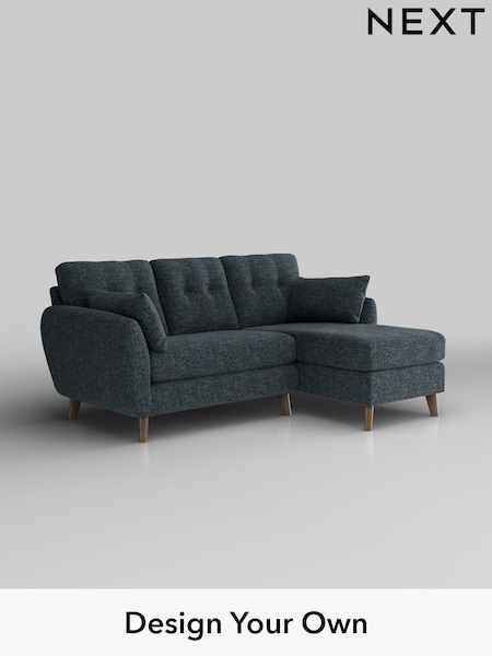 Chunky Chenille/Dark Navy Blue Wilson Buttoned Back (W42269) | £1,575