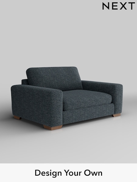 Chunky Chenille/Dark Navy Blue Houghton Deep Sit (W42270) | £1,175