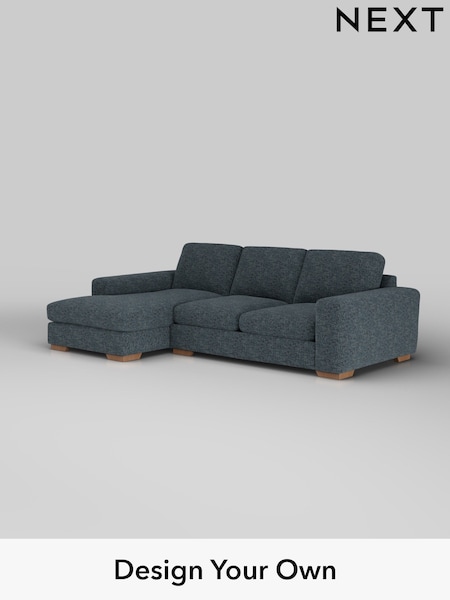 Chunky Chenille/Dark Navy Blue Houghton Deep Sit (W42270) | £2,050