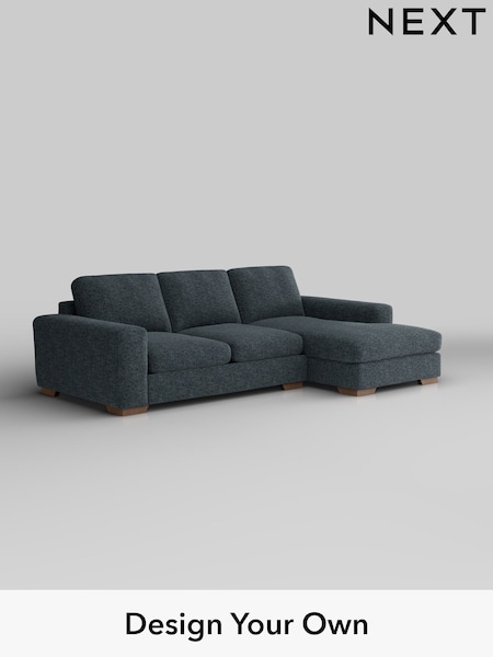Chunky Chenille/Dark Navy Blue Houghton Deep Sit (W42270) | £2,050