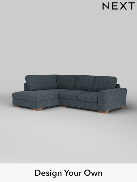 Chunky Chenille/Dark Navy Blue Houghton Deep Sit (W42270) | £2,099
