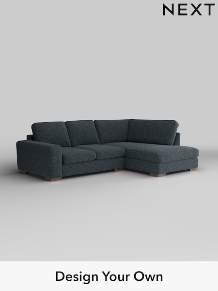 Chunky Chenille/Dark Navy Blue Houghton Deep Sit (W42270) | £2,099