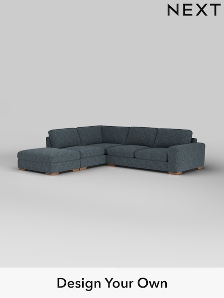 Chunky Chenille/Dark Navy Blue Houghton Deep Sit (W42270) | £2,599