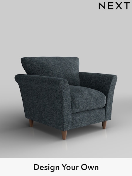 Chunky Chenille/Dark Navy Blue Hartley Relaxed Sit (W42271) | £825