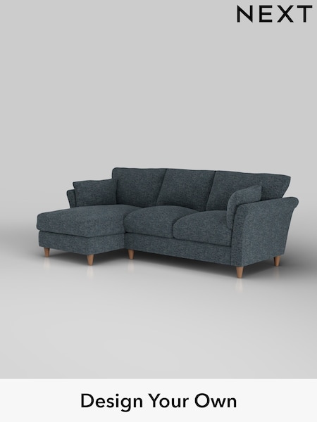 Chunky Chenille/Dark Navy Blue Hartley Relaxed Sit (W42271) | £1,899
