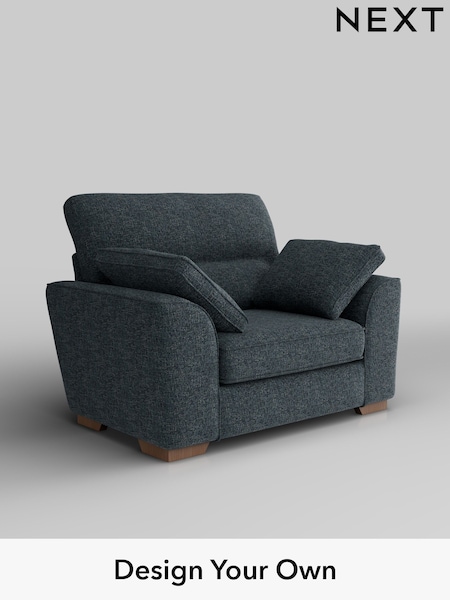 Chunky Chenille/Dark Navy Blue Stamford Highback (W42275) | £899