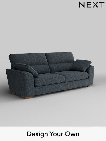 Chunky Chenille/Dark Navy Blue Stamford Highback (W42275) | £1,399