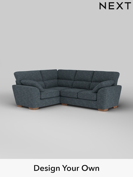 Chunky Chenille/Dark Navy Blue Stamford Highback (W42275) | £2,150