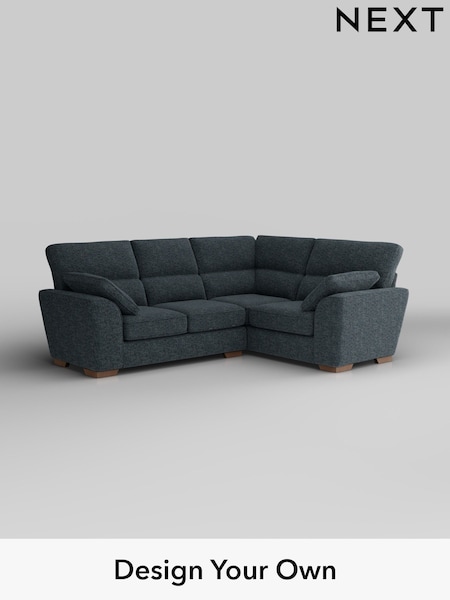 Chunky Chenille/Dark Navy Blue Stamford Highback (W42275) | £2,150