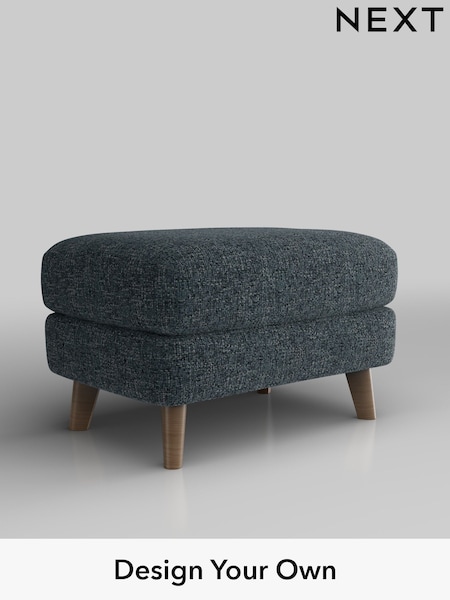 Chunky Chenille/Dark Navy Blue Parker Buttoned Back (W42279) | £425