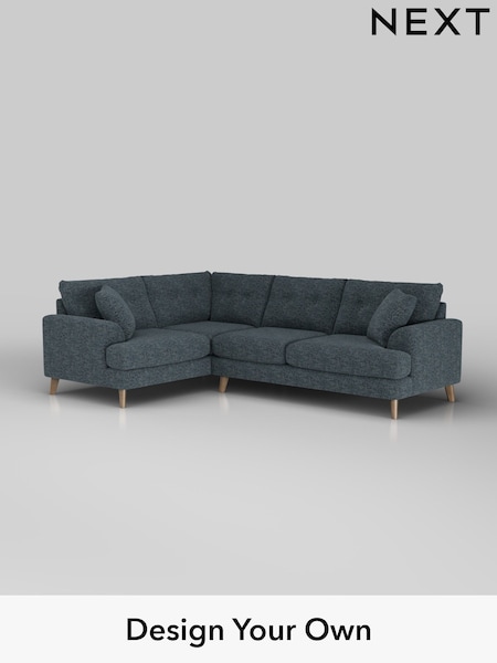 Chunky Chenille/Dark Navy Blue Parker Buttoned Back (W42279) | £2,375