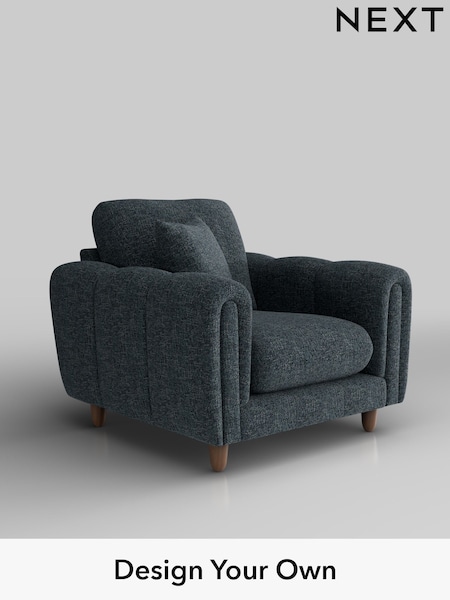 Chunky Chenille/Dark Navy Blue Odella (W42280) | £875