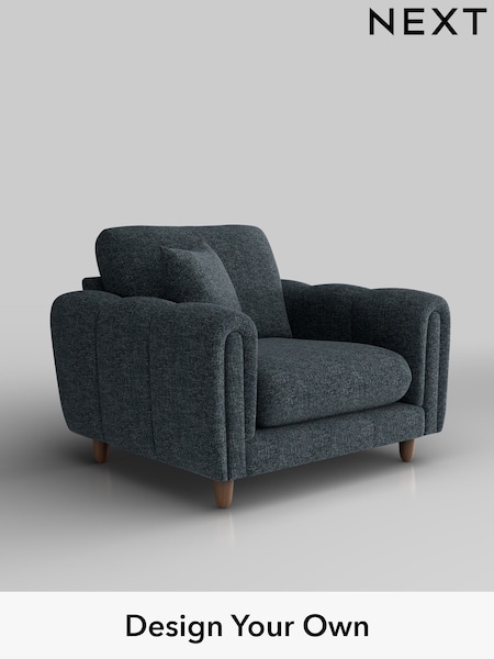 Chunky Chenille/Dark Navy Blue Odella (W42280) | £975